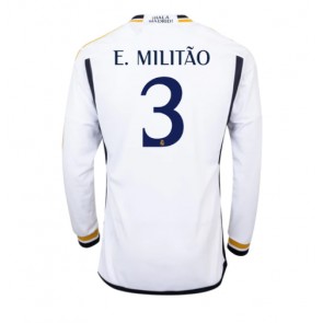 Maillot de foot Real Madrid Eder Militao #3 Domicile 2023-24 Manche Longue